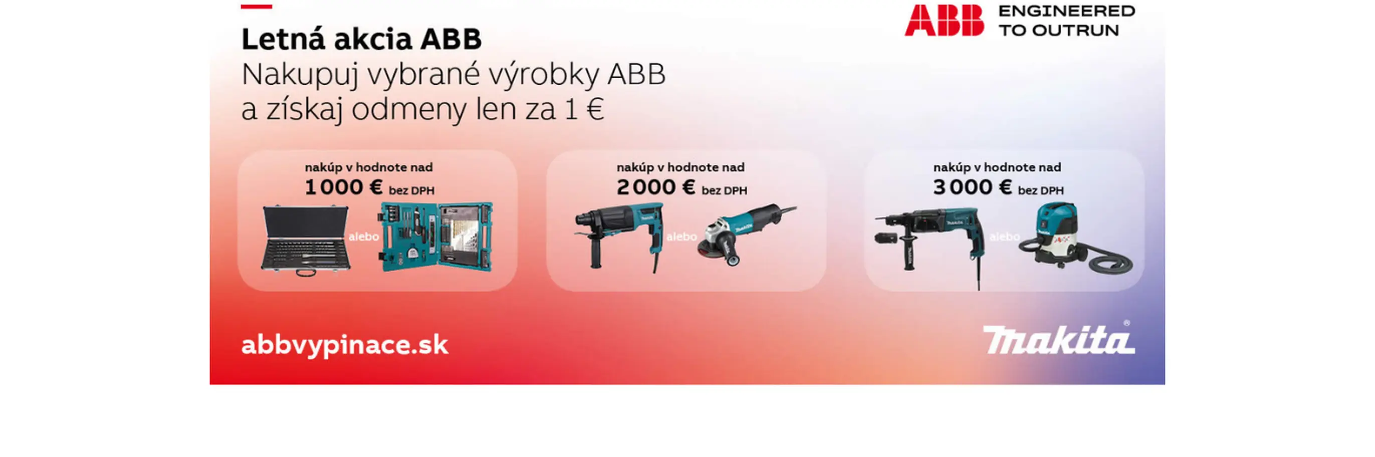 Letn&aacute; akcia ABB &ndash; Nakupuj a z&iacute;skaj odmeny!