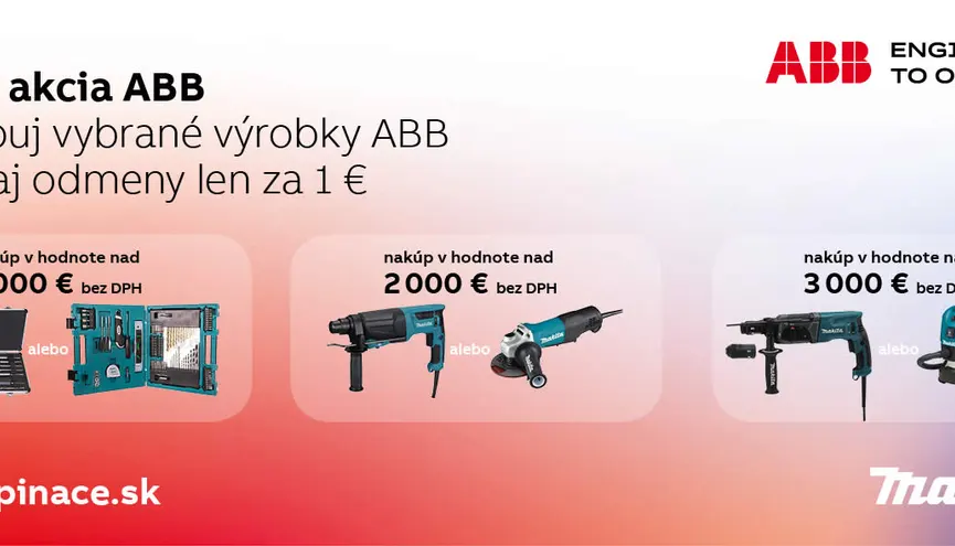Letn&aacute; akcia ABB &ndash; Nakupuj a z&iacute;skaj odmeny!