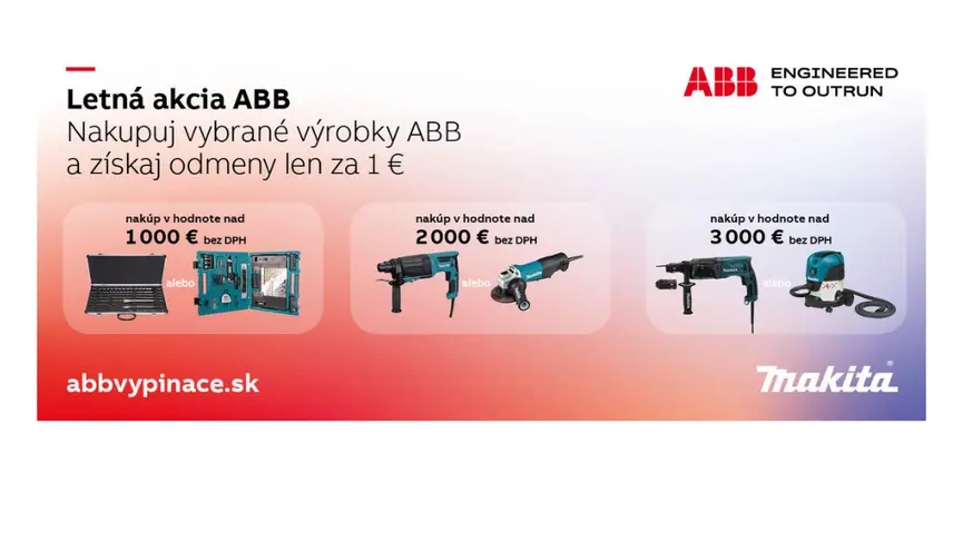 Letn&aacute; akcia ABB &ndash; Nakupuj a z&iacute;skaj odmeny!
