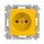Zásuvka jednonásobná s ochranným kolíkom, Reflex SI, žltá