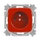 Zásuvka jednonásobná s ochranným kolíkom, s clonkami, Reflex SI, červená