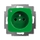 Zásuvka jednonásobná s ochranným kolíkom, so signalizáciou prevádzkového stavu, Reflex SI, zelená