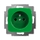 Zásuvka jednonásobná s ochranným kolíkom, Reflex SI, zelená