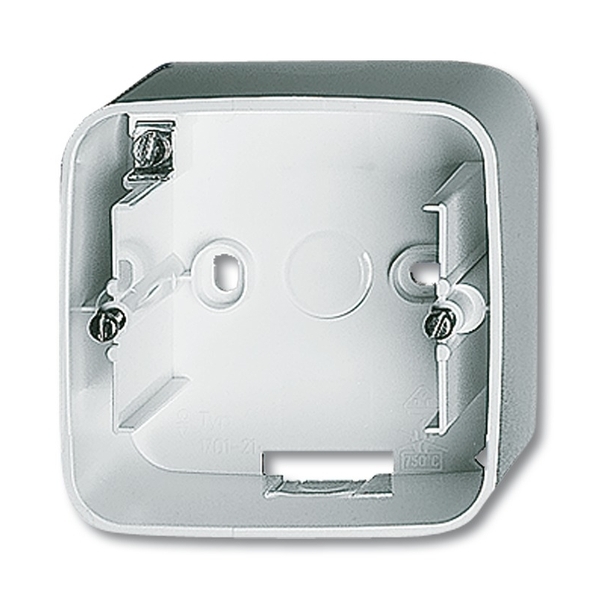 Krabica prístrojová jednonásobná, nástenná, Reflex SI, alpská biela