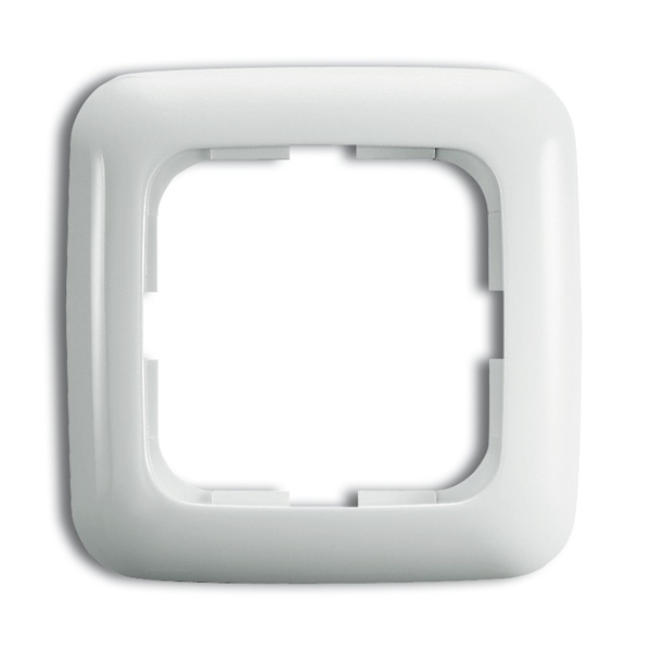 Rámček pre elektroinstalačné prístroje, jedno násobný, Reflex SI, alpská biela