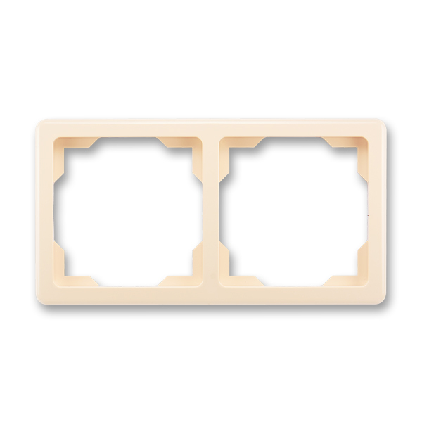 Rámček pre elektroinštalačné prístroje, dvoj násobný, Swing®, krémová