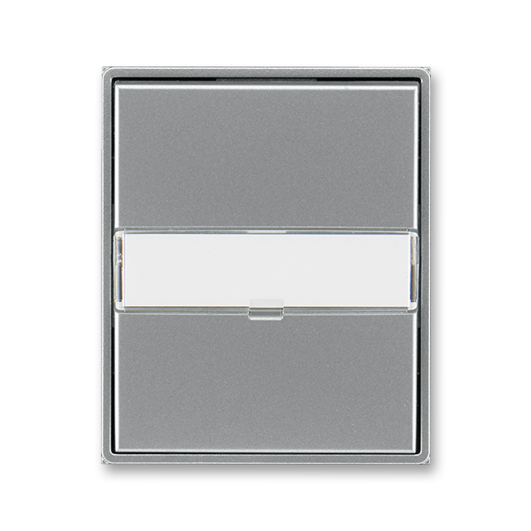 Kryt spínača kolískového s popisovým poľom, Time®, oceľová