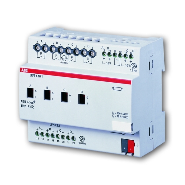 Člen akčný spínací a stmievací 4  násobný, radový, 4 násobný