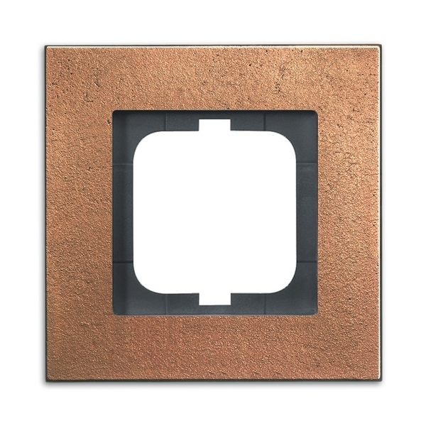 Rámček pre elektroinstalačné prístroje, jedno násobný, Solo® carat, bronz