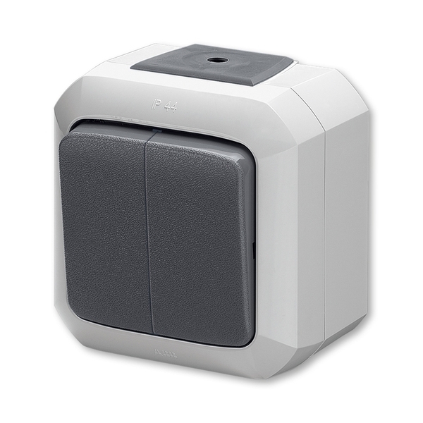 Ovládač zapínací dvojitý IP 54, Variant+, šedá