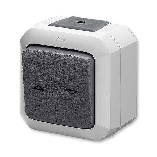 Spínač žalúziový jednopólový IP 54, Variant+, šedá