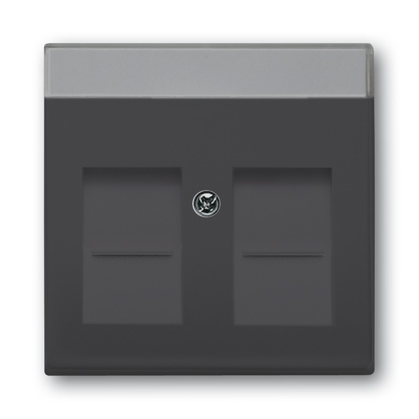 Kryt zásuvky komunikačnej, Future® linear, Solo®, Solo® carat, antracitová