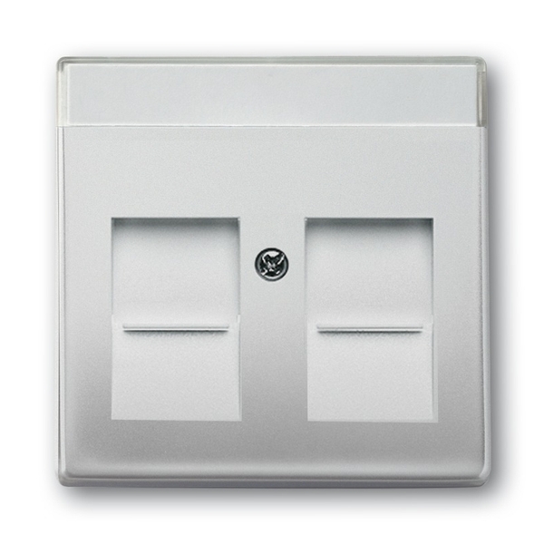 Kryt zásuvky komunikačnej, Future® linear, ušľachtilá oceľ