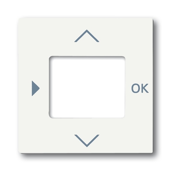 Kryt ovládača časovacieho alebo termostatu, s otvorom pre displej, Future® linear, zamatová biela