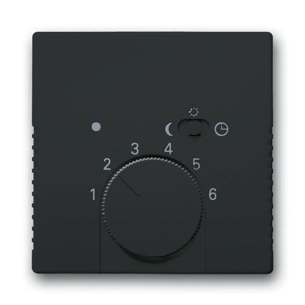 Kryt termostatu, s otočným ovládačom a posuvným prepínačom, Future® linear, Solo®, Solo® carat, antracitová