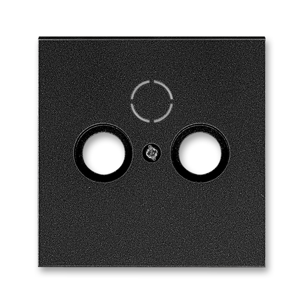 Kryt zásuvky anténnej, s vylamovacím otvorom, Neo® Tech, onyx