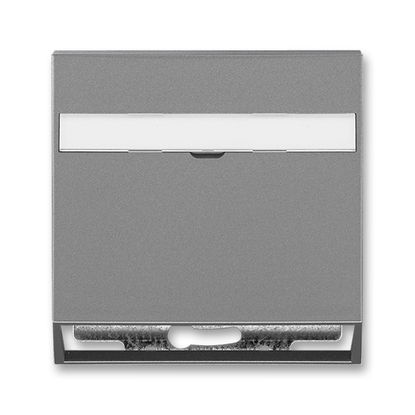 Kryt zásuvky komunikačnej s popisovým poľom, Neo® Tech, oceľová