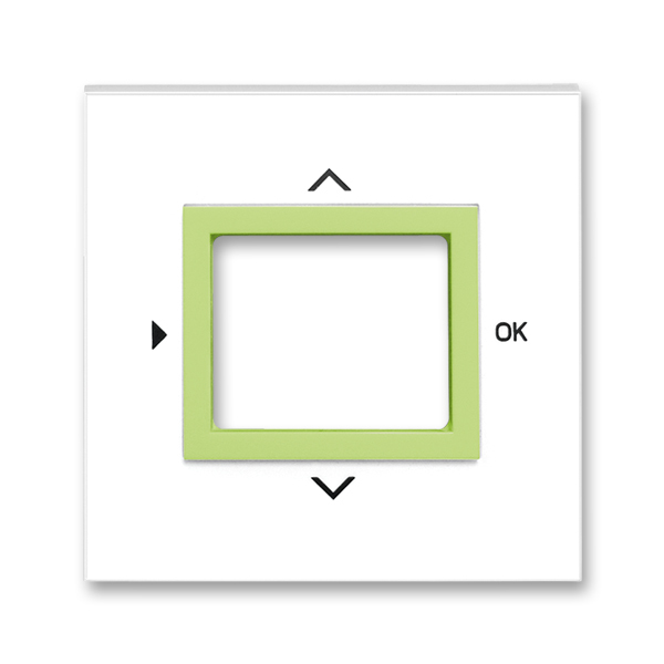 Kryt ovládača časovacieho, s otvorom pre displej, Neo®, biela / ľadová zelená