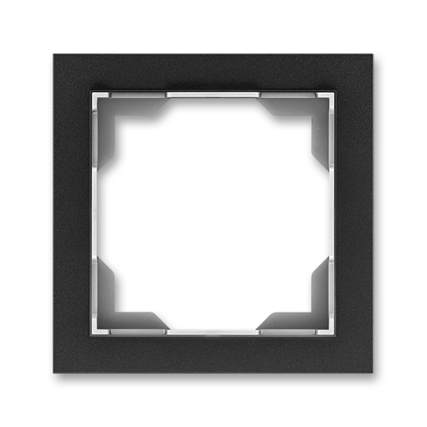 Rámček pre elektroinstalačné prístroje, jedno násobný, Neo® Tech, onyx