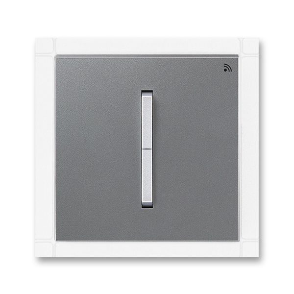 Vysielač RF jednonásobný, nástenný, Neo® Tech, oceľová / titánová