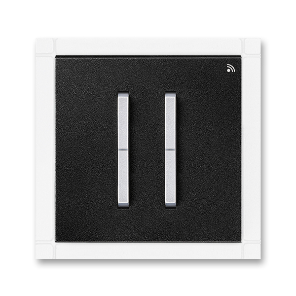 Vysielač RF dvojnásobný, nástenný, Neo® Tech, onyx / titánová