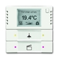 Snímač teploty s regulátorom a prvkom ovládacím 2- / 4 násobným, zapustený, Future® linear, zamatová biela