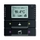 Snímač teploty s regulátorom a prvkom ovládacím 2- / 4 násobným, zapustený, Future® linear, zamatová čierna