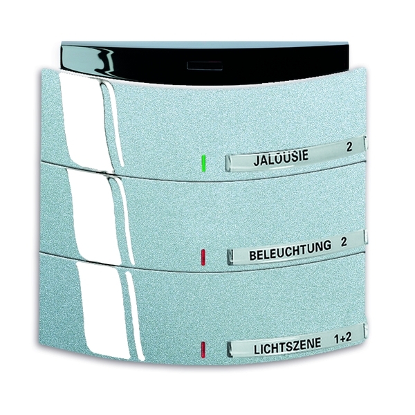 Prvok ovládací 3-/6 násobný s IR rozhraním, zapustený, Busch-triton®, hliníková strieborná