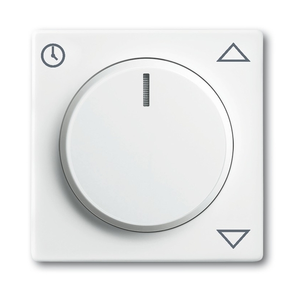 Kryt spínača žalúziového komfortného, s otočným ovládačom, Future® linear, Solo®, Solo® carat, štúdiová biela