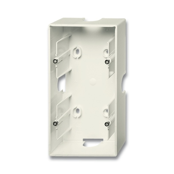 Krabica prístrojová dvojnásobná, nástenná, Future® linear, slonová kosť