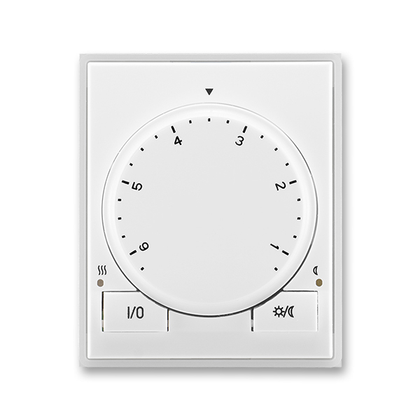 Termostat univerzálny otočný (ovládacia jednotka), Time®, Element®, biela / ľadová biela