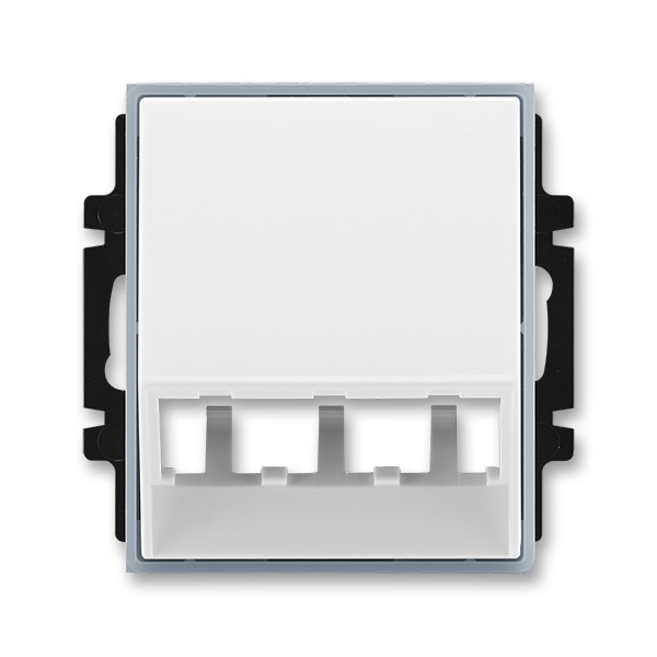 Kryt pre prístroj šikmého osvetlenia s LED alebo pre prvky Panduit Mini-Com, Element®, biela / ľadová šedá