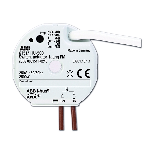 Člen akčný spínací, 1 násobný, zapustený, 1 násobný