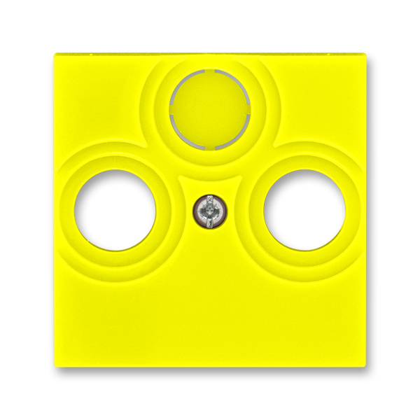 Kryt zásuvky anténnej, s vylamovacím otvorom, Levit®, žltá