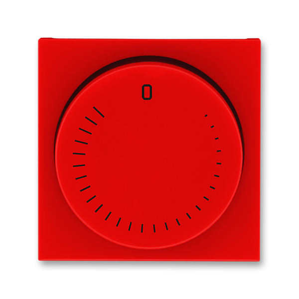 Kryt regulátora otáčiek, s upevňovacou maticou, Levit®, červená / dymová čierna