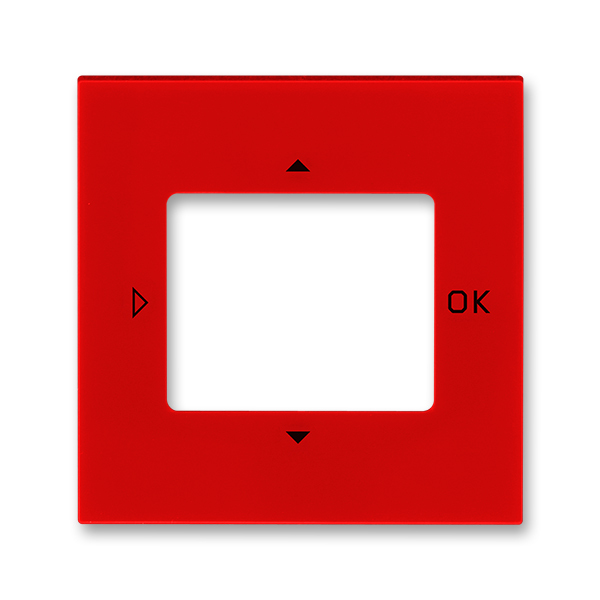 Kryt ovládača časovacieho, s otvorom pre displej, Levit®, červená