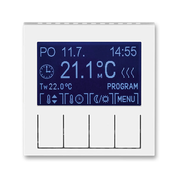 Termostat univerzálny programovateľný (ovládacia jednotka), Levit®, biela / ľadová biela