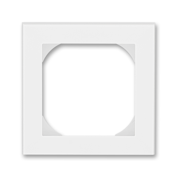 Rámček jednonásobný s otvorom 55×55 mm, Levit®, biela / ľadová biela