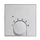 Kryt termostatu pre kúrenie/chladenie, Future® linear, hliníková strieborná