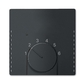 Kryt termostatu pre kúrenie/chladenie, Future® linear, zamatová čierna