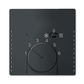 Kryt termostatu pre kúrenie/chladenie, Future® linear, zamatová čierna