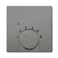 Kryt termostatu pre kúrenie/chladenie, Solo®, Solo® carat, metalická šedá