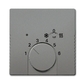 Kryt termostatu pre kúrenie/chladenie, Solo®, Solo® carat, metalická šedá