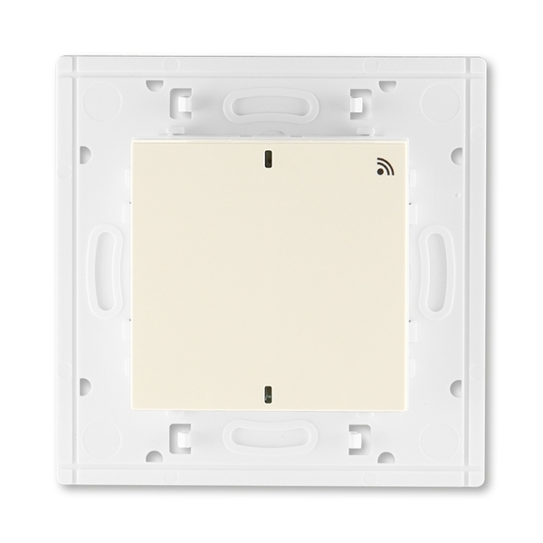 Vysielač RF jednonásobný, nástenný, Levit®, slonová kosť / biela