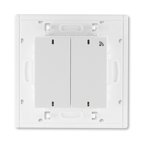 Vysielač RF dvojnásobný, nástenný, Levit®, šedá / biela