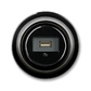 Zásuvka komunikačná USB, Decento®, čierna