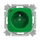 Zásuvka jednonásobná s ochranným kolíkom, s clonkami, s ochranou pred prepätím, Reflex SI, zelená
