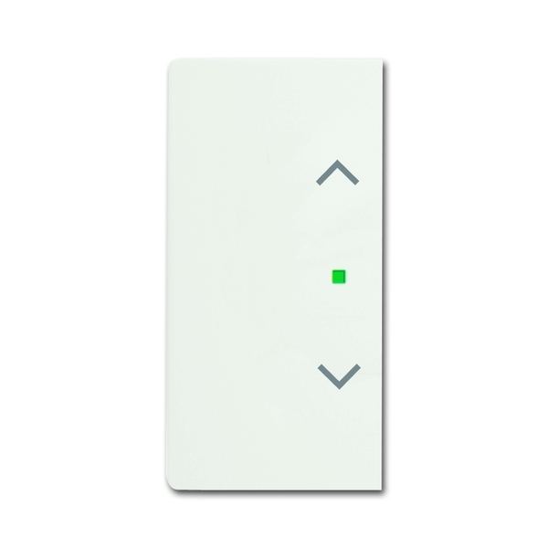 Kryt 2 násobný ľavý/pravý, symbol „žalúzie“, Future® linear, zamatová biela