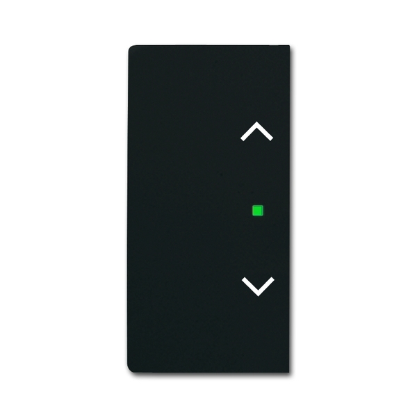 Kryt 2 násobný ľavý/pravý, symbol „žalúzie“, Future® linear, zamatová čierna