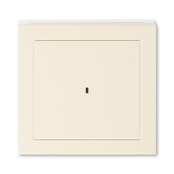 Kryt spínača kartového, s čírym priezorom, Levit®, slonová kosť / biela